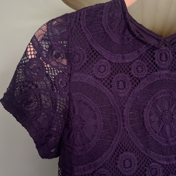 Royal Purple lace dress - Picture 3 of 4